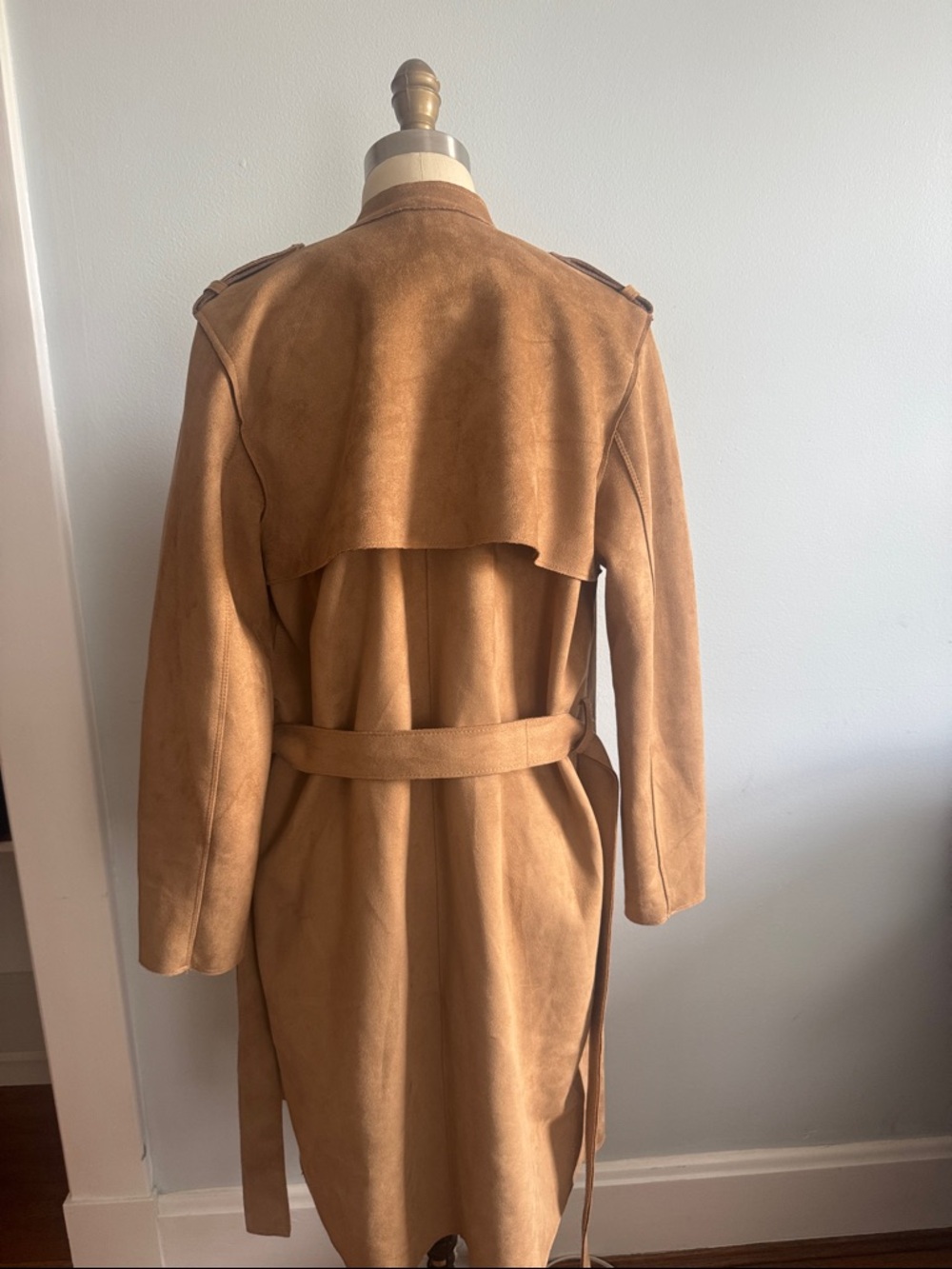 H&M Camel Tan Trench Coat - Picture 3 of 4